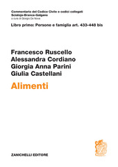 Copertina  Art. 433-448 bis. Degli alimenti