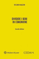 Copertina  Dividere i beni in comunione