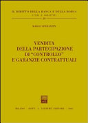 Copertina  Vendita della partecipazione di controllo e garanzie contrattuali