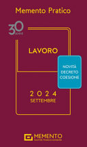 Copertina  Lavoro 2024. Memento pratico aggiornato al 28 luglio 2024 