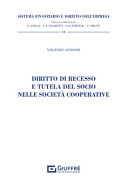 Copertina  Diritto di recesso e tutela del socio nelle società cooperative