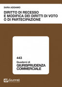 Copertina  Diritto di recesso e modifica dei diritti di voto o di partecipazione