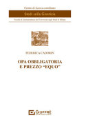 Copertina  OPA obbligatoria e prezzo equo