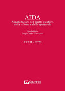 Copertina  AIDA. Annali del diritto d'autore, della cultura e dello spettacolo. XXXII - 2023