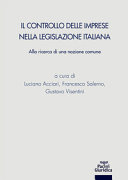 Copertina  Il controllo delle imprese nella legislazione italiana : alla ricerca di una nozione comune