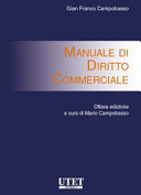 Copertina  Manuale di diritto commerciale