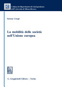 Copertina  La mobilità delle società nell'Unione Europea
