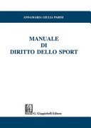 Copertina  Manuale di diritto dello sport