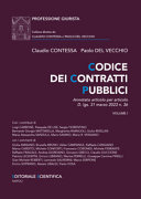 Copertina  Codice dei contratti pubblici annotato articolo per articolo D. Lgs. 31 marzo 2023 n. 36 Vol. 1